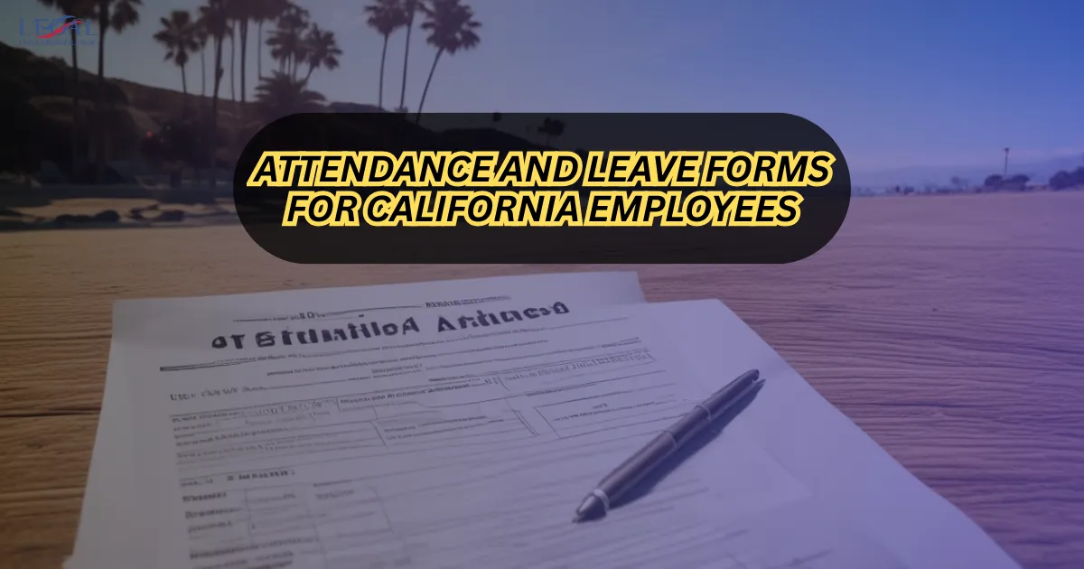 Attendance and Leave Forms for California Employees