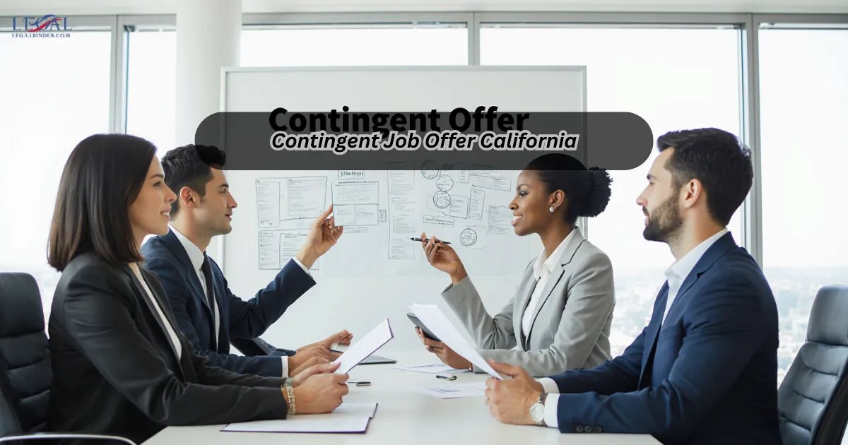 Contingent Job Offer California