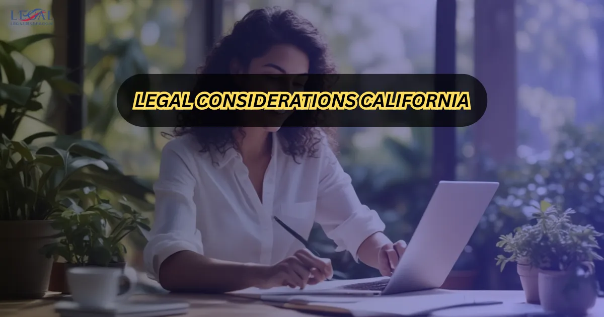 Legal Considerations California
