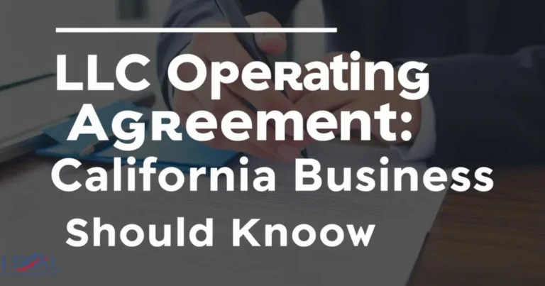 LLC Operating Agreement California