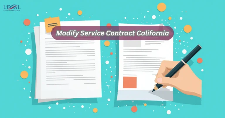 Modify Service Contract California