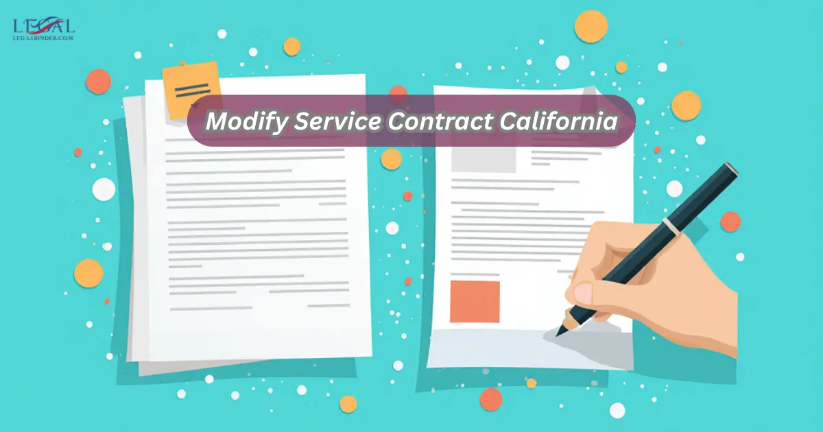 Modify Service Contract California