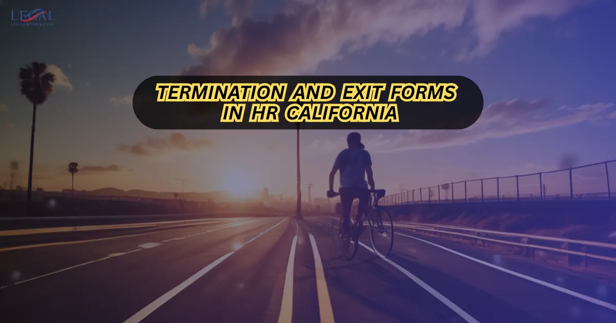 Termination and Exit Forms in HR California