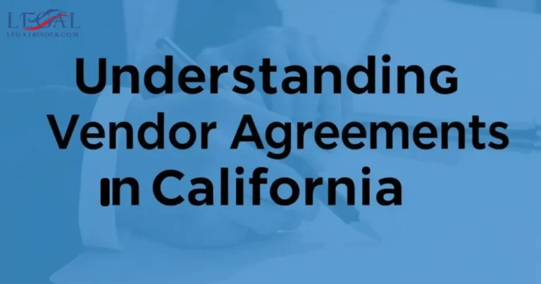 Vendor Agreement in California