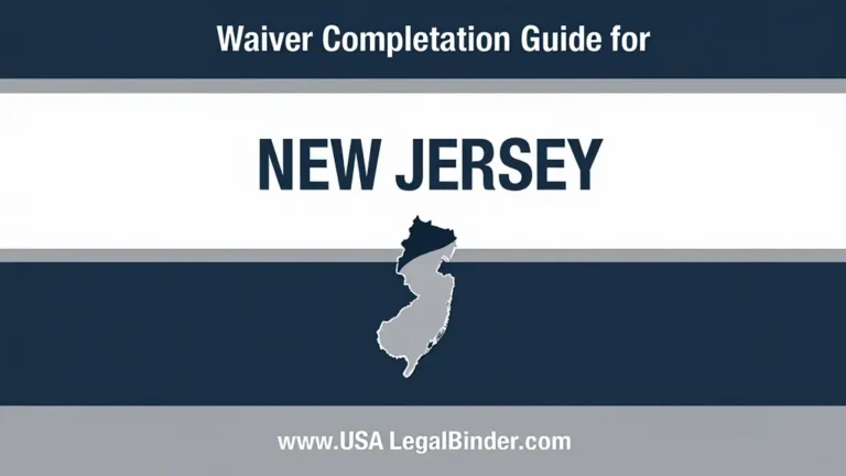 Waiver Completion Guide for New Jersey