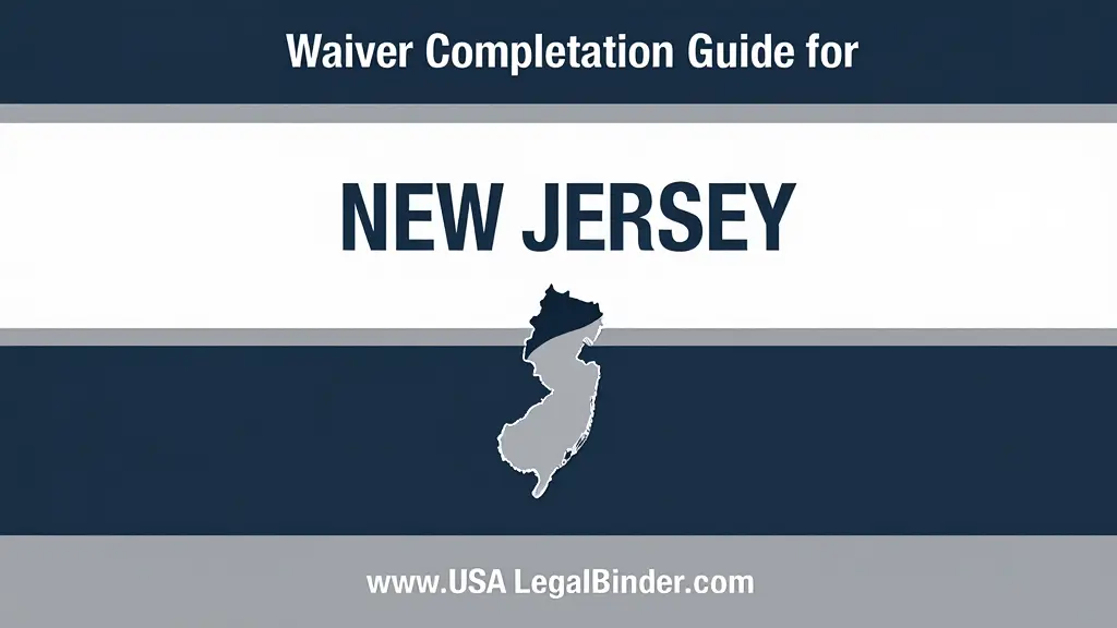 Waiver Completion Guide for New Jersey