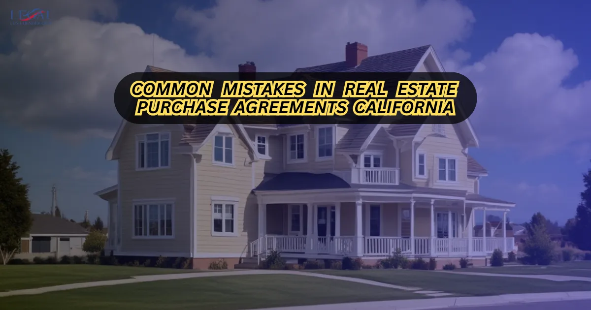 Common Mistakes in Real Estate Purchase Agreements California
