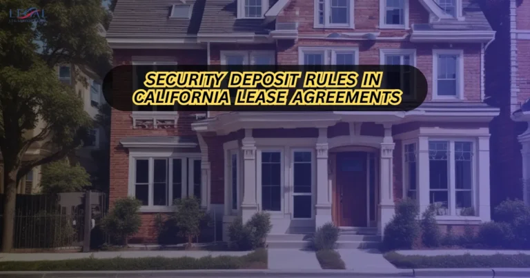 Security Deposit Rules in California Lease Agreements