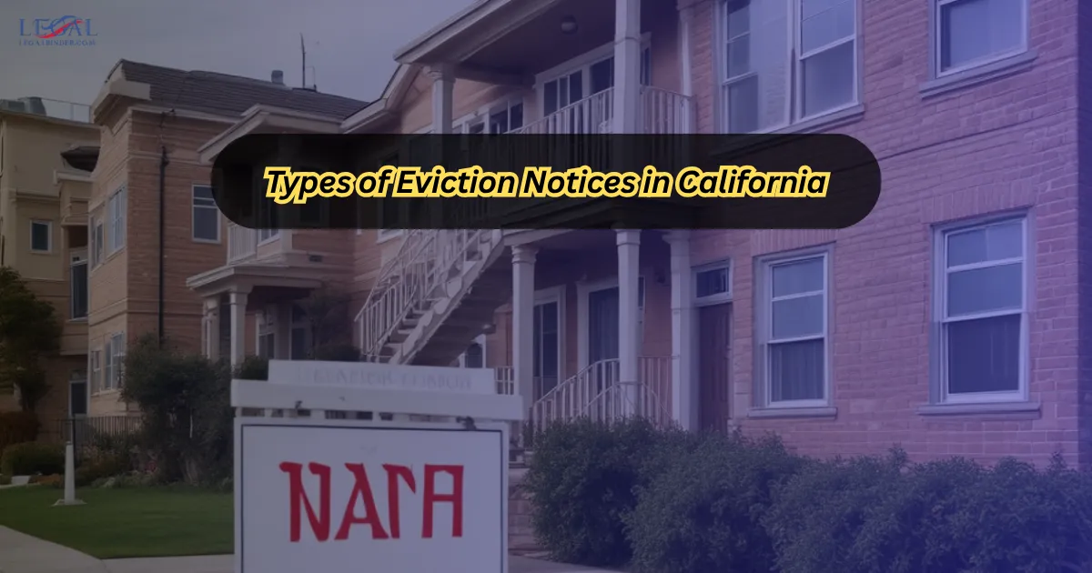 Types of Eviction Notices in California
